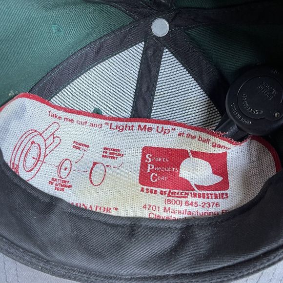 Vintage Green Bay Packers Twins Enterprise NFL Light Up Battery Snapback Hat Cap - Picture 9 of 10